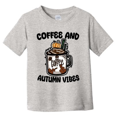 Coffee And Autumn Vibes Halloween Toddler T-Shirt