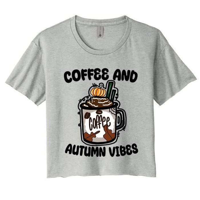 Coffee And Autumn Vibes Halloween Crop Top