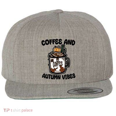 Coffee And Autumn Vibes Halloween Wool Snapback Cap
