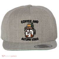 Coffee And Autumn Vibes Halloween Wool Snapback Cap