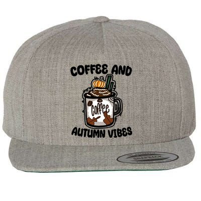 Coffee And Autumn Vibes Halloween Wool Snapback Cap