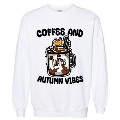 Coffee And Autumn Vibes Halloween Garment-Dyed Sweatshirt