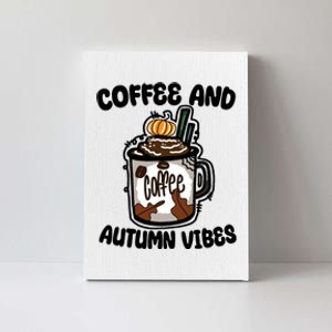 Coffee And Autumn Vibes Halloween Canvas