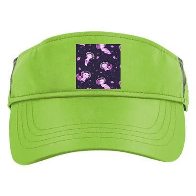 Cute Astronaut Axolotl Space Adult Drive Performance Visor