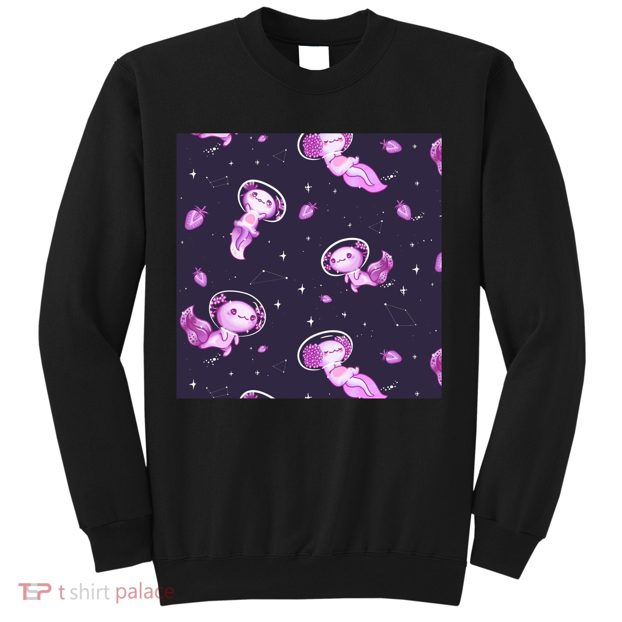 Cute Astronaut Axolotl Space Sweatshirt
