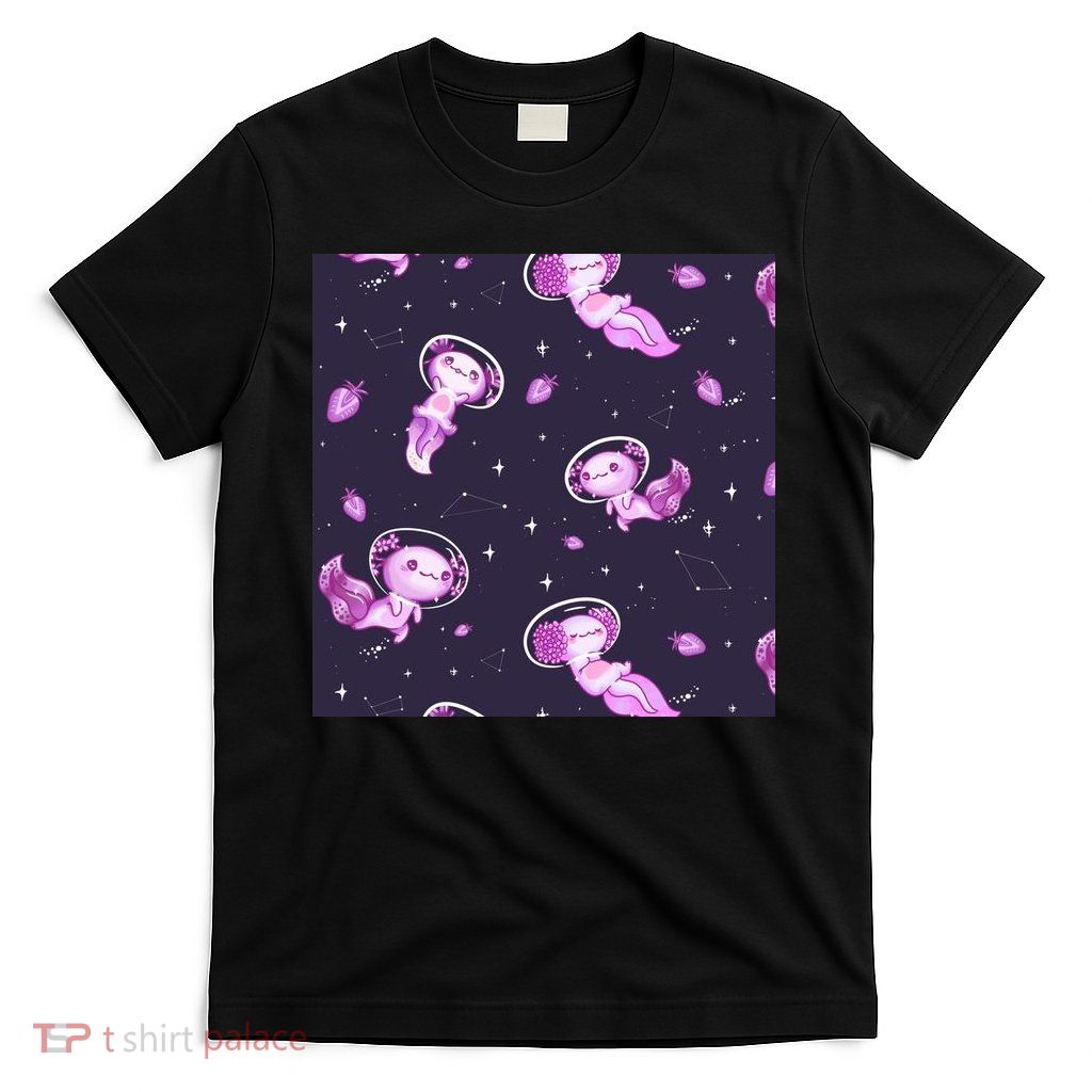 Cute Astronaut Axolotl Space T-Shirt