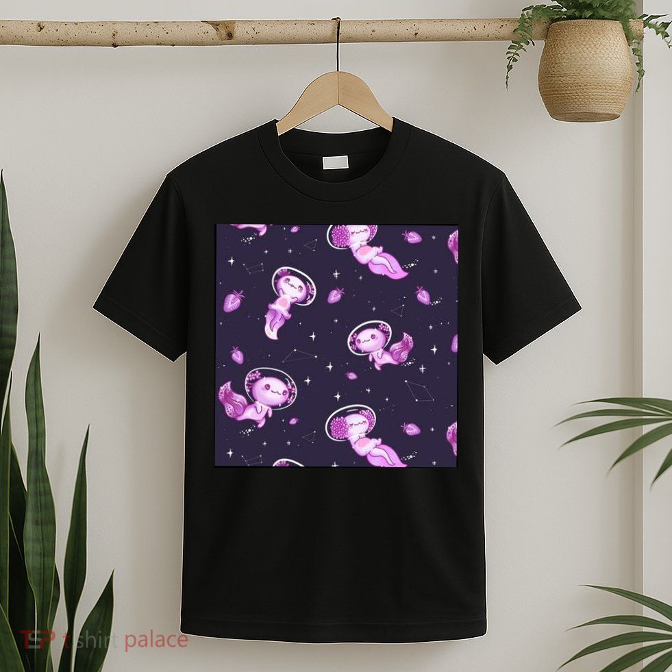 Cute Astronaut Axolotl Space T-Shirt