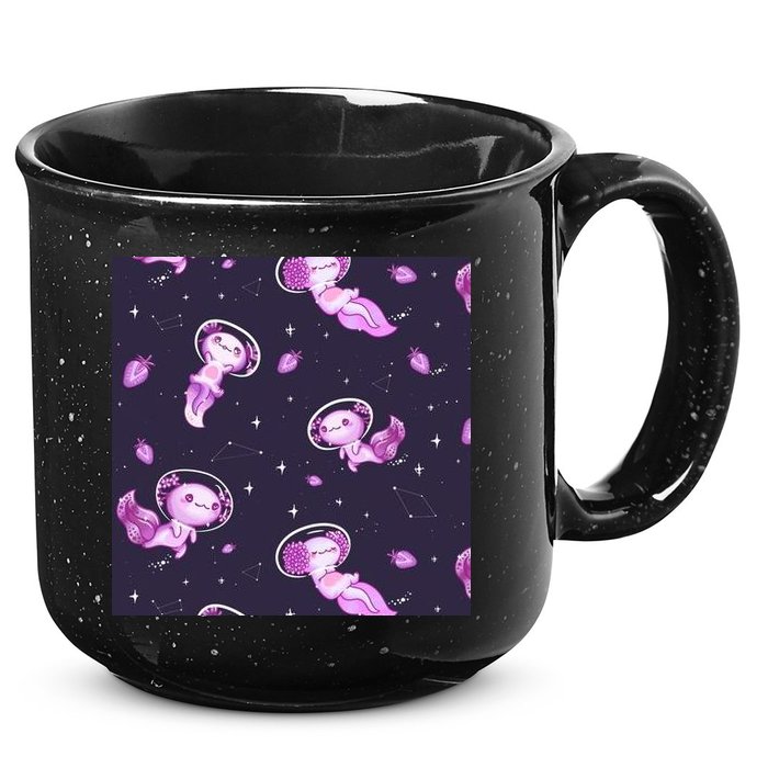 Cute Astronaut Axolotl Space 15oz Campfire Ceramic Mug