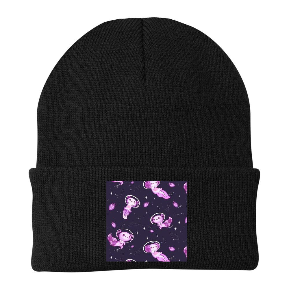 Cute Astronaut Axolotl Space Beanie
