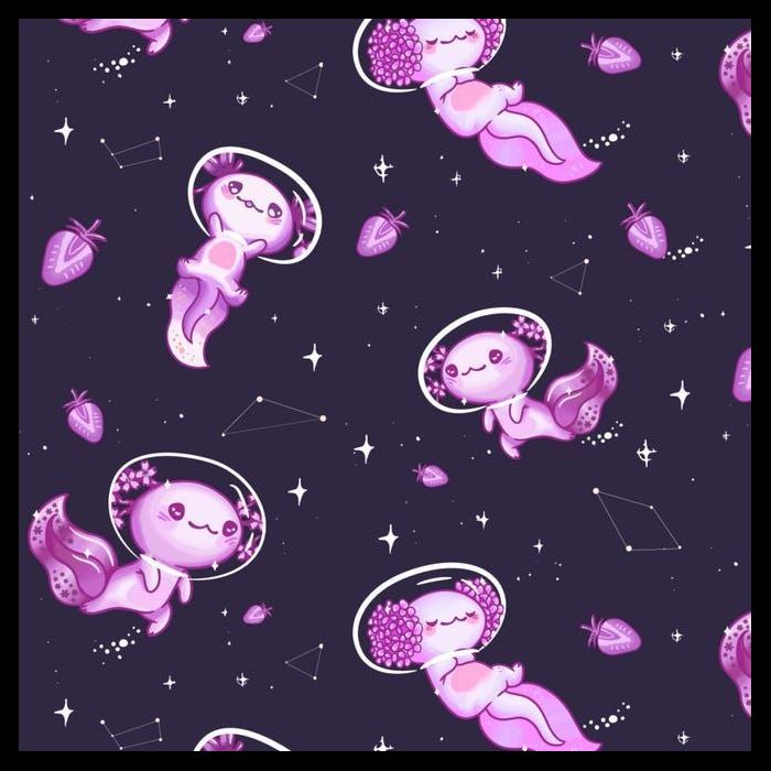 Cute Astronaut Axolotl Space 16 in Basic Backpack