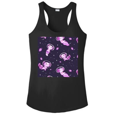 Cute Astronaut Axolotl Space Ladies PosiCharge Competitor Racerback Tank