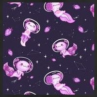 Cute Astronaut Axolotl Space Golf Towel