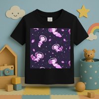 Cute Astronaut Axolotl Space Toddler T-Shirt