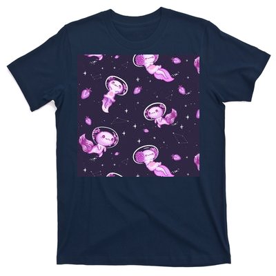 Cute Astronaut Axolotl Space T-Shirt