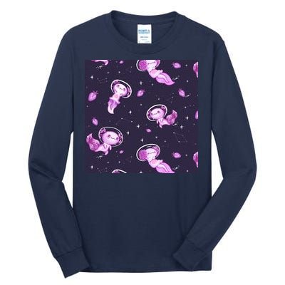 Cute Astronaut Axolotl Space Tall Long Sleeve T-Shirt