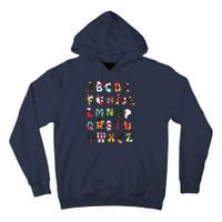 Christmas Alphabet Abc Cute Xmas Prek Teacher Women Tall Hoodie