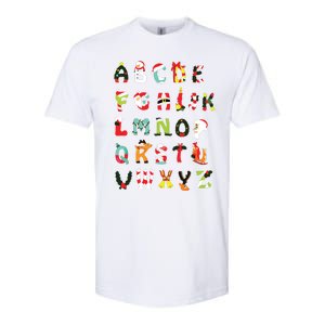 Christmas Alphabet Abc Cute Xmas Prek Teacher Women Softstyle CVC T-Shirt