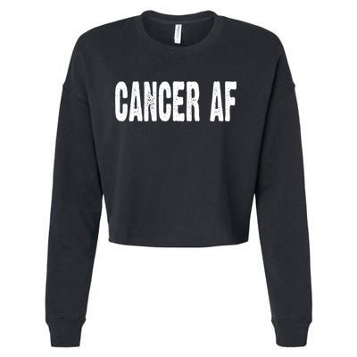 Cancer Af Astrology Horoscope Zodiac Star Sign Gift Cropped Pullover Crew