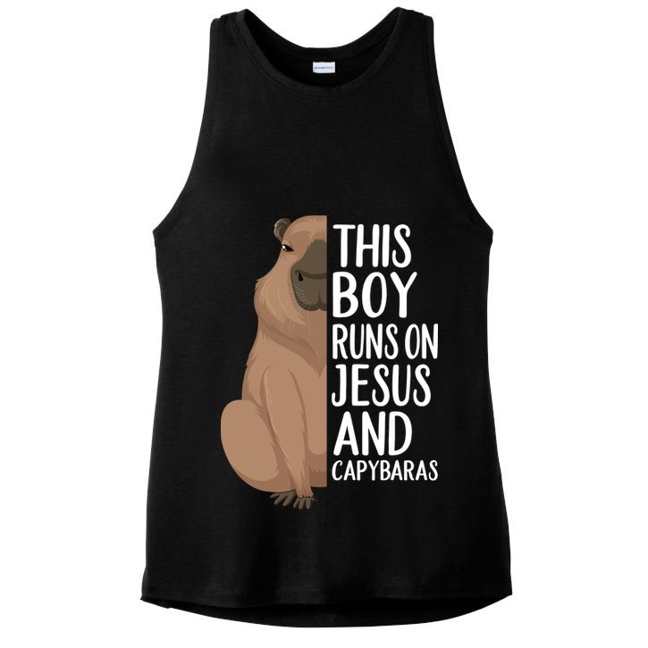 Capybara Art Animal For Capybara Lovers Ladies PosiCharge Tri-Blend Wicking Tank
