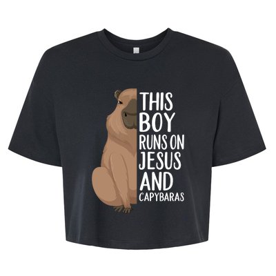 Capybara Art Animal For Capybara Lovers Bella+Canvas Jersey Crop Tee