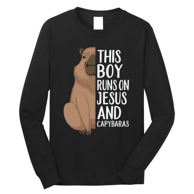 Capybara Art Animal For Capybara Lovers Long Sleeve Shirt