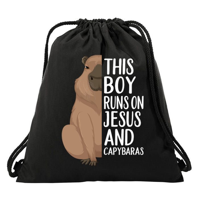 Capybara Art Animal For Capybara Lovers Drawstring Bag