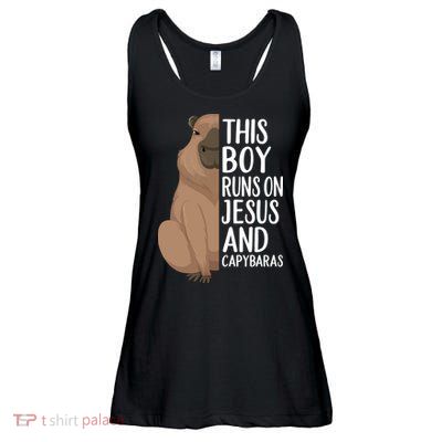 Capybara Art Animal For Capybara Lovers Ladies Essential Flowy Tank