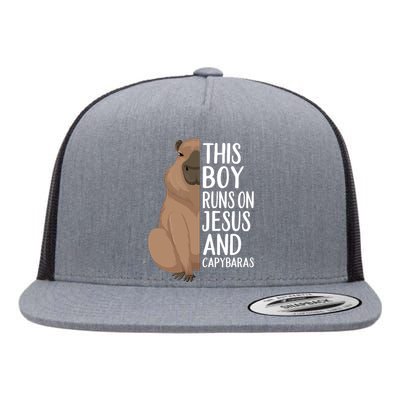 Capybara Art Animal For Capybara Lovers Flat Bill Trucker Hat