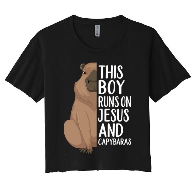 Capybara Art Animal For Capybara Lovers Crop Top