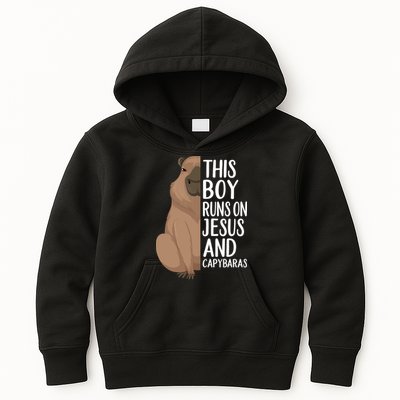 Capybara Art Animal For Capybara Lovers Kids Hoodie