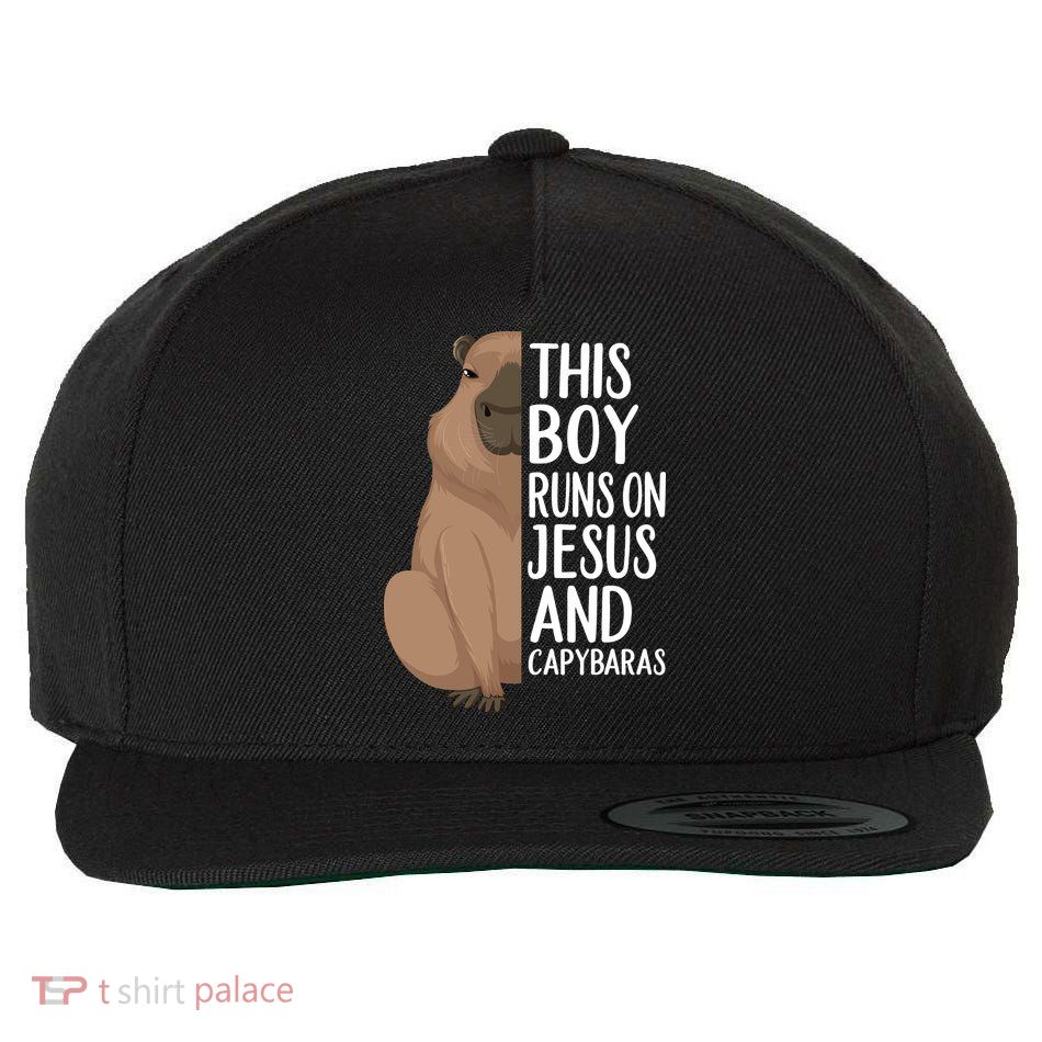 Capybara Art Animal For Capybara Lovers Wool Snapback Cap