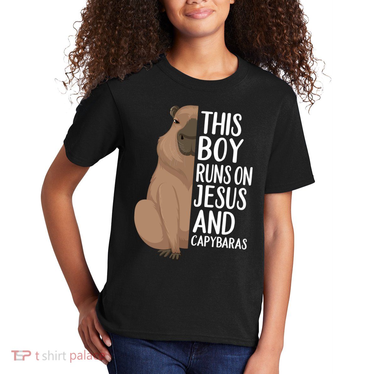 Capybara Art Animal For Capybara Lovers Kids T-Shirt
