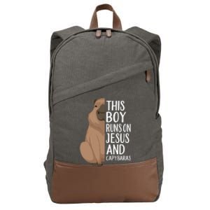 Capybara Art Animal For Capybara Lovers Cotton Canvas Backpack