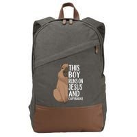 Capybara Art Animal For Capybara Lovers Cotton Canvas Backpack