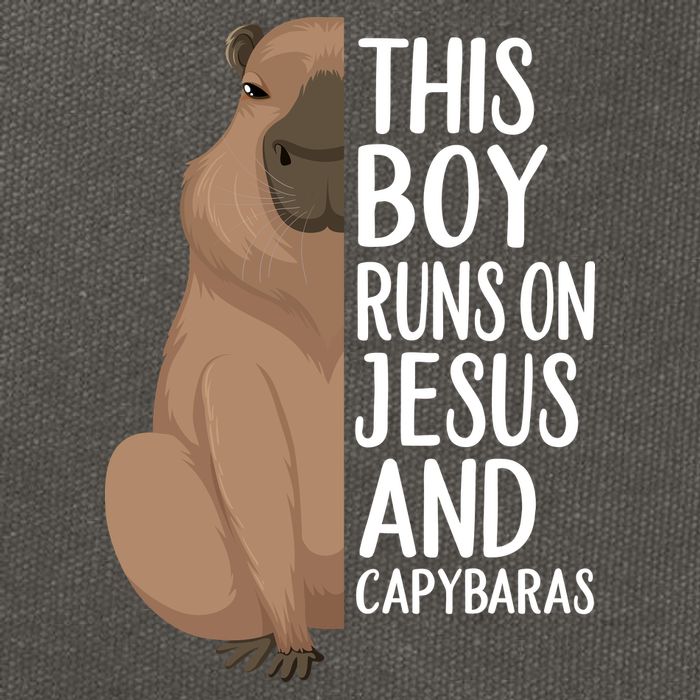Capybara Art Animal For Capybara Lovers Cotton Canvas Backpack