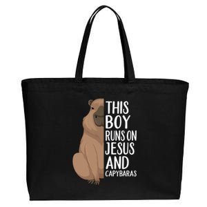 Capybara Art Animal For Capybara Lovers Cotton Canvas Jumbo Tote