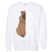 Capybara Art Animal For Capybara Lovers Garment-Dyed Sweatshirt