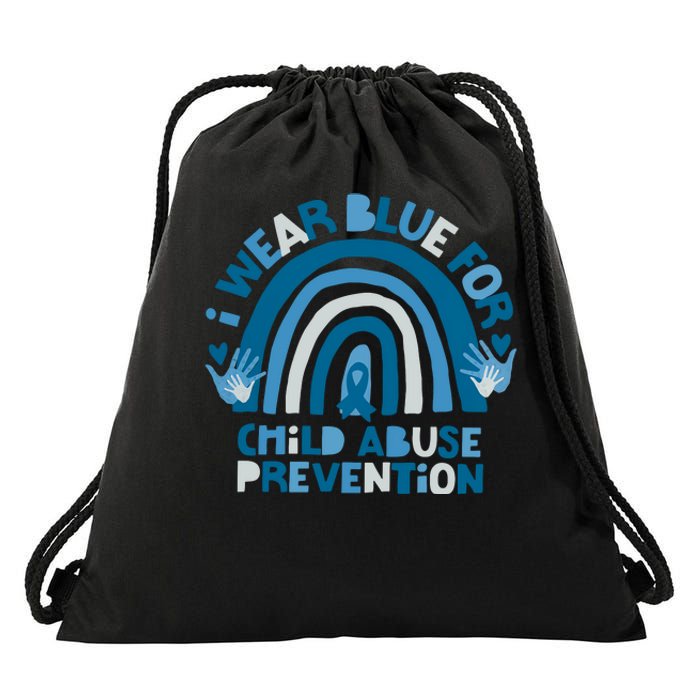 Child Abuse Awareness Domestic Violence Mental Health National Drawstring Bag