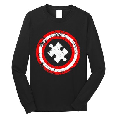 Captain Autism Autism Awareness Long Sleeve Shirt