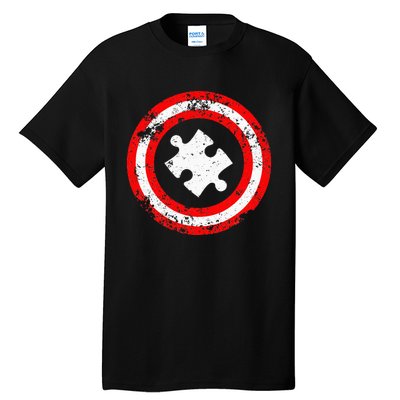 Captain Autism Autism Awareness Tall T-Shirt