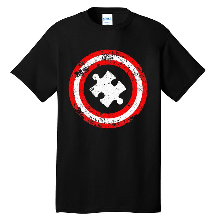 Captain Autism Autism Awareness Tall T-Shirt