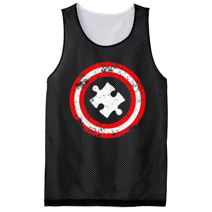 Captain Autism Autism Awareness Mesh Reversible Basketball Jersey Tank