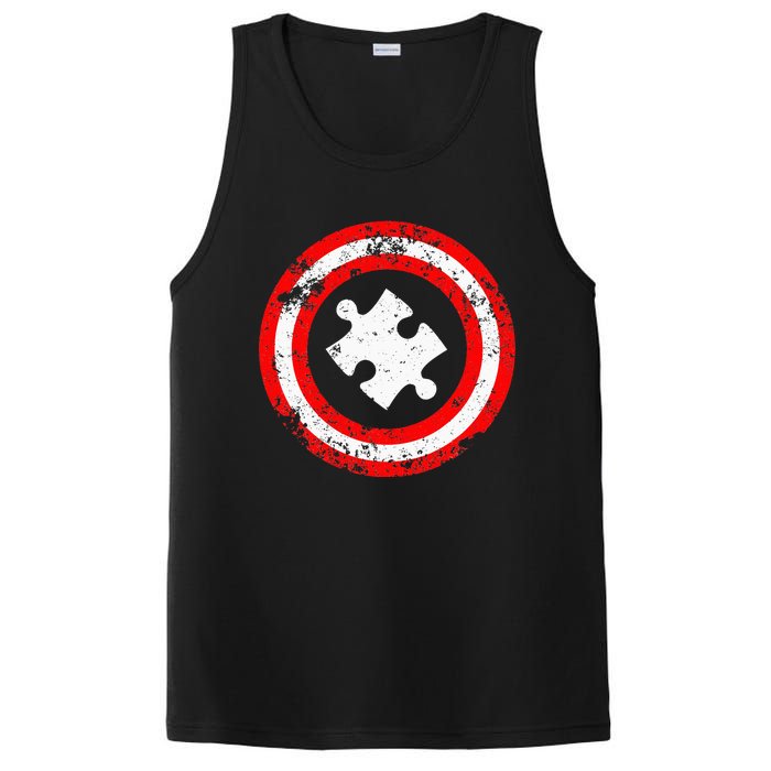 Captain Autism Autism Awareness PosiCharge Competitor Tank