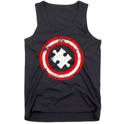 Captain Autism Autism Awareness Tank Top