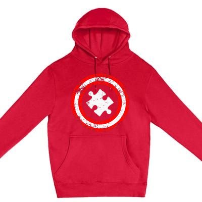 Captain Autism Autism Awareness Premium Pullover Hoodie