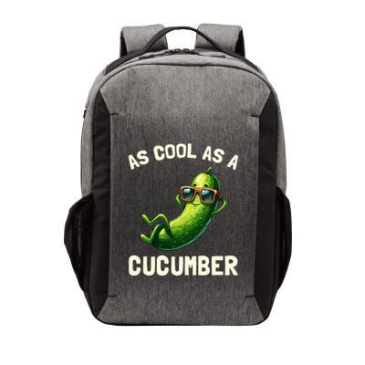 Cool As A Cucumber Funny Vegetable Pun Foodie Graphic Vector Backpack