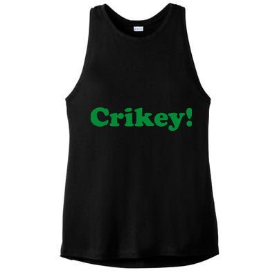 Crikey! Australia Aussie For Australian Slang Ladies PosiCharge Tri-Blend Wicking Tank