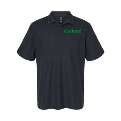 Crikey! Australia Aussie For Australian Slang Softstyle Adult Sport Polo