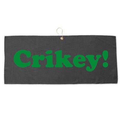 Crikey! Australia Aussie For Australian Slang Large Microfiber Waffle Golf Towel