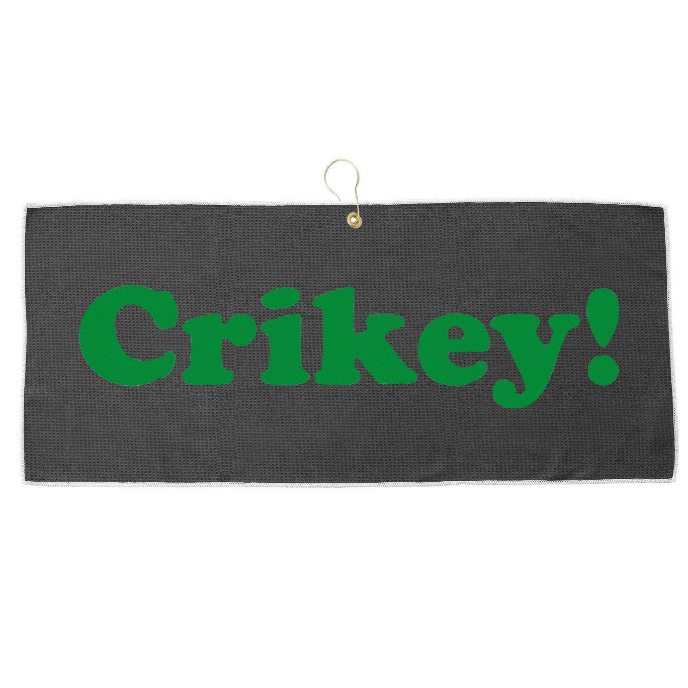 Crikey! Australia Aussie For Australian Slang Large Microfiber Waffle Golf Towel